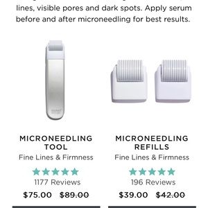 Stacked Skincare Microneedling with 3 unused rollers
